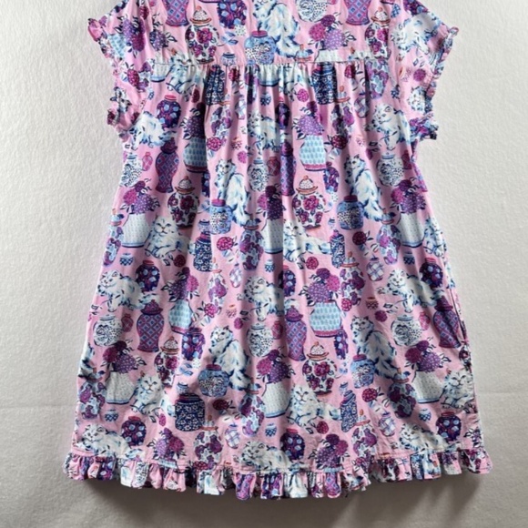 PRINTFRESH Pink Cat Print 100% Organic Cotton Sleep Dress XL Anthropologie - Picture 5 of 9